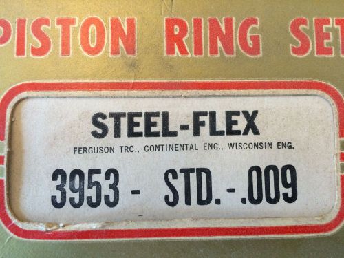 Continental piston rings set # 3953 ferguson trc, continental eng, wisconsin eng