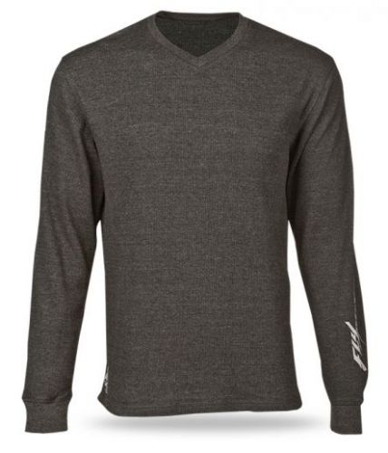 Fly racing thermal long sleeve v neck black