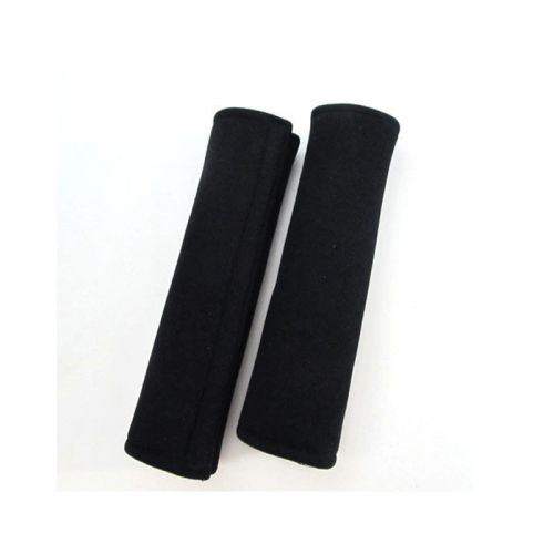 Universal 2pcs car auto black seat belt soft cotton cushion cover shoulder pads