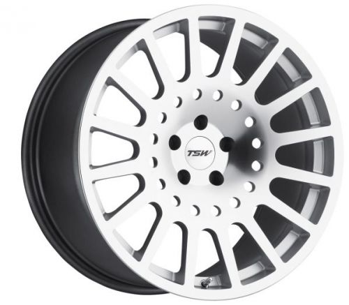 20x11 tsw holeshot 5x114.3 rims +50 titanium silver wheels (set of 4)