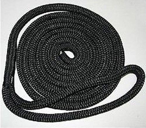Sea bowld 5/8"x15' black double braid dock line