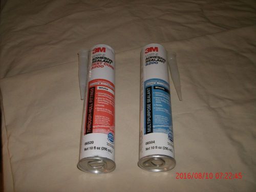 One 3m marine adhesive sealant fast cure 5200 white and one 5200 black