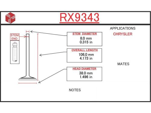 Exhaust valve fits 1984-1987 plymouth caravelle voyager conquest  itm