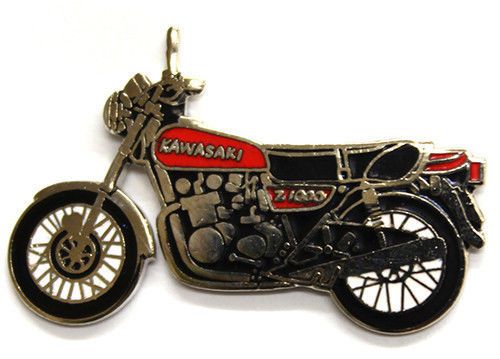 Kawasaki z1000 motorcycle enamel collector pin badge from fat skeleton