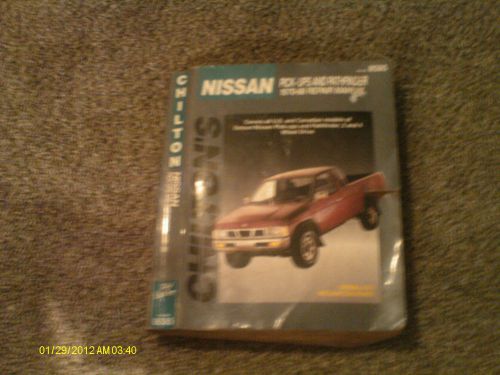 Chilton nissan pick-upsand pathfinder 1970-1988 repair manual