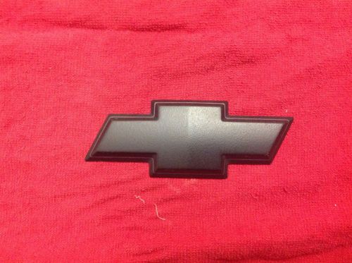 Chevy chevrolet bowtie black trunk hatch back door emblem 5 3/4"  by 2 1/4"