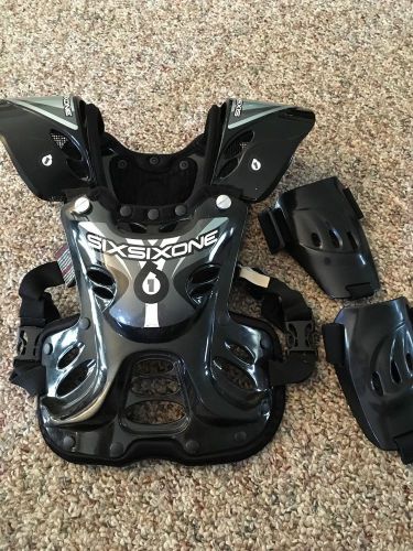 Sixsixone 1 xs motocross chest protector youth atv dirt bike