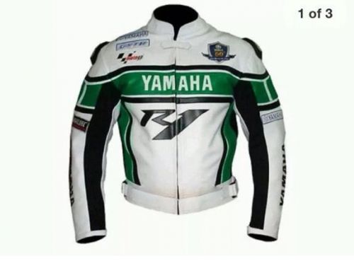 Yamaha r1 motorbike leather jacket-full protection