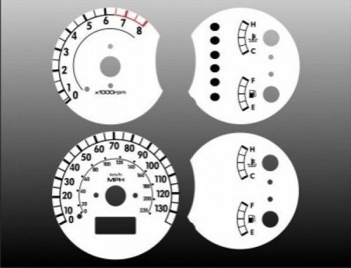 White face gauge kit fits 2002-2004 kia spectra instrument dash cluster