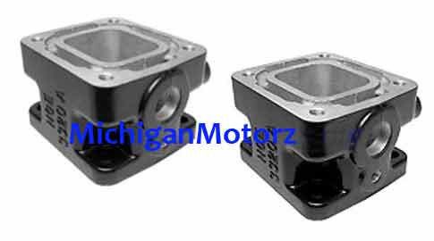 Mercruiser hge 5.0l, 5.7l exhaust manifold 3" aluminum spacer blocks - hge3320a