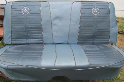 63 64 dodge dart gt rear seat blue original stock coupe mopar 2 door