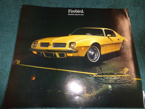 1974 pontiac firebird sales brochure / original dealership folder