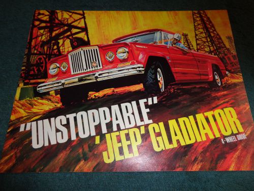 1965 jeep gladiator truck sales brochure original dealership piece