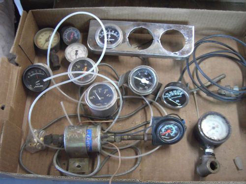 Lot 12 gauges vintage/antique autos or machines steampunk building parts