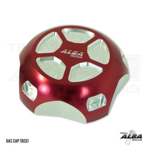 Polaris slingshot  gas cap  billet aluminum  alba racing  red