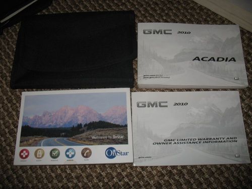 2010 gmc acadia owners manual