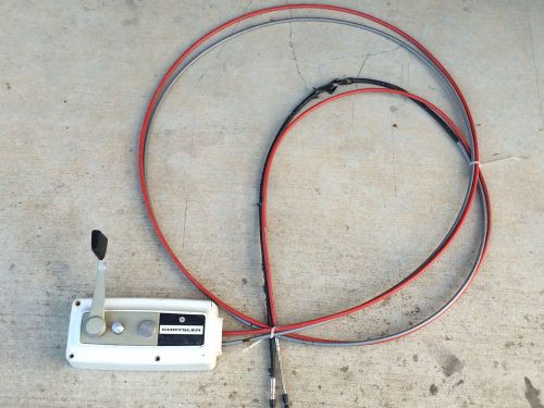 Used set of controls for older chrysler outboard motor 12 ft cables