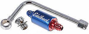Edelbrock 8134 single feed fuel adapter with fuel filter