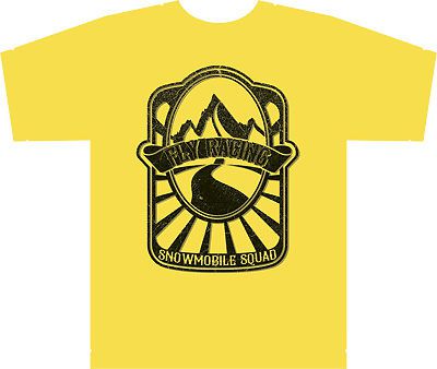 Fly racing squad mens short sleeve t-shirt yellow/black