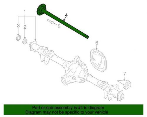 Genuine 2005-2014 ford mustang axle shaft assembly 5r3z-4234-b