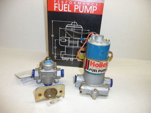 Nos holley blue electric high pressure 110 gph fuel pump &amp; regulator