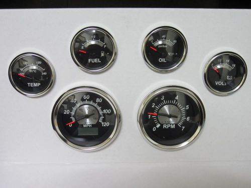 6 gauge gps black street rod, gm ,truck ,ford, dodge,&amp; plymouth, chevy