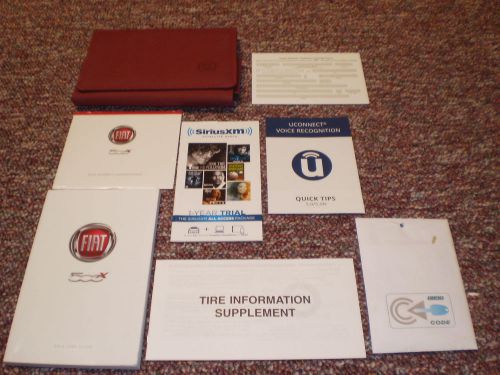 2016 fiat 500x complete car owners manual books guide sealed instruct dvd case