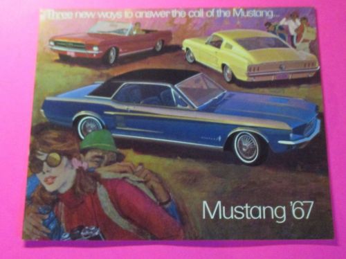 1967 ford mustang  showroom sales brochure..16-pages