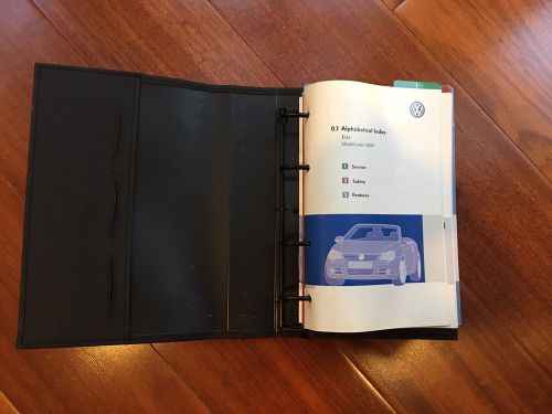 2009 vw volkswagen eos owners manual set #o254