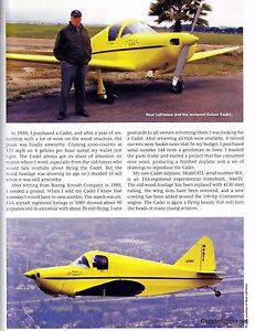 CADET STF Aircraft PLANS Cruise120MPH 175 Max. RETRACT GEAR 2 PL. sheets98"X36", US $179.00, image 2
