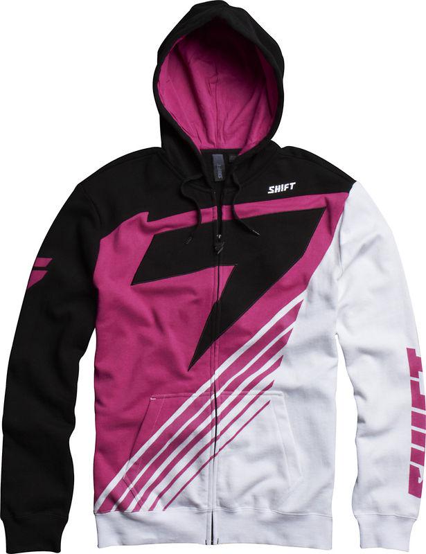 Shift satellite black / purple fleece hoody  motocross sweat shirt mx 2014