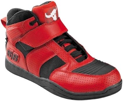 Speed & strength run with the bulls motorcycle shoes pair red size 10 mens