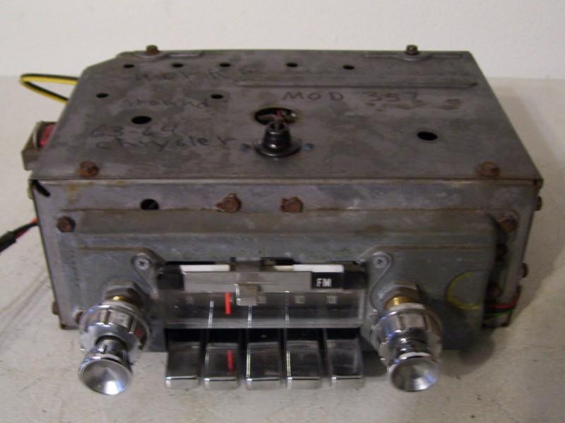 64 1964 chrysler am fm radio good working mopar crown lebaron 63  plymouth dodge
