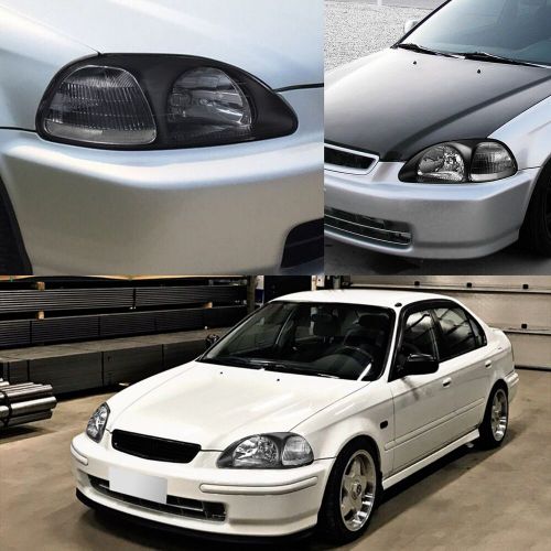 2pcs Black Headlight Housing Headlamp For Clear Lens 1996-1998 Civic Honda, US $80.19, image 5