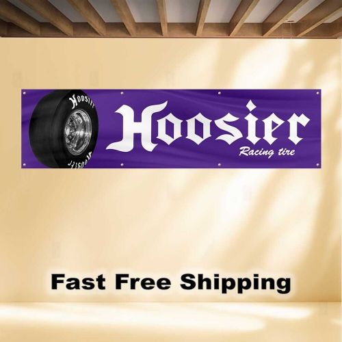 Hoosier racing tire 2'x8' banner flag drag racing tires