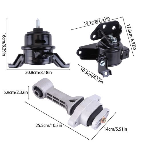 3 PCS Front Motor & Trans Mount FIT 2012-2013 Kia Soul 1.6L & 2.0L- Auto Trans, US $84.50, image 9