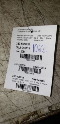 07-15 MINI COOPER Throttle Body Coupe S Model AA 110864, US $63.99, image 11