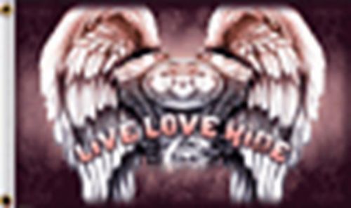 Motorcycle asphalt engine flag  (3' x 5') biker flag