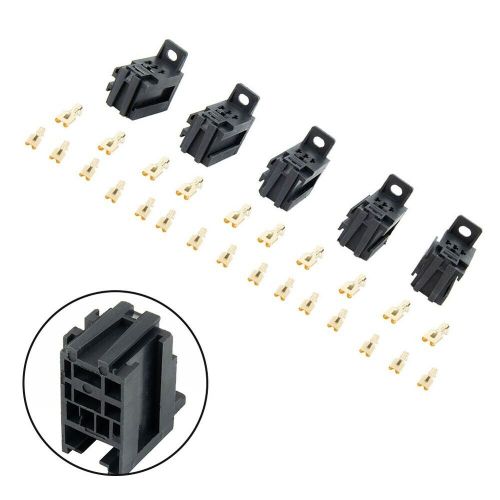 5pcs 12V/24V 60AMP 5-Pin Car Automotive Relay Socket with 25pcs Copper Terminals, US $14.00, image 22