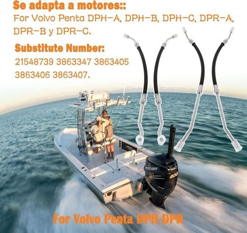 For Volvo Penta DPH & DPR Steering Cylinder Hose Kit 21548739 Hydraulic Inboard, US $120.89, image 8