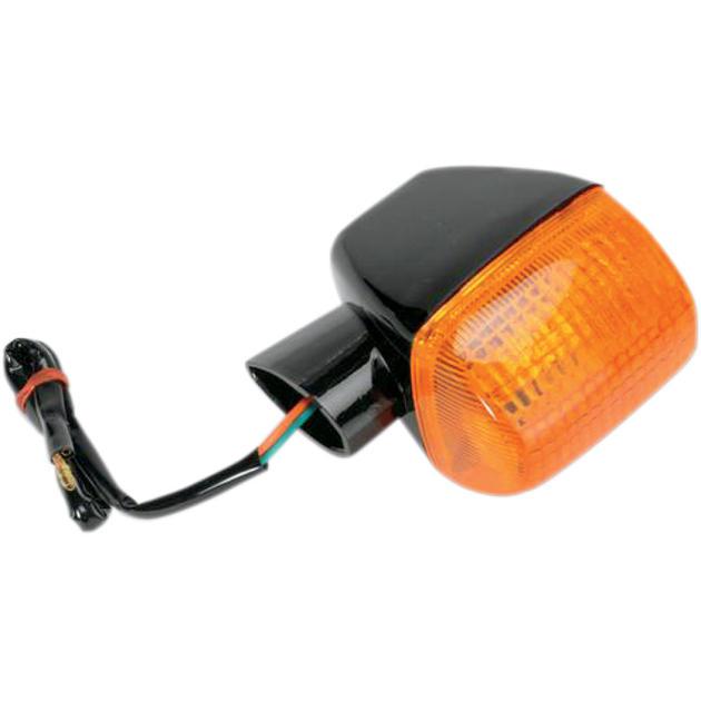 K&s dot turn signal s/f rear left blk/amb fits honda vf750f interceptor 83-84