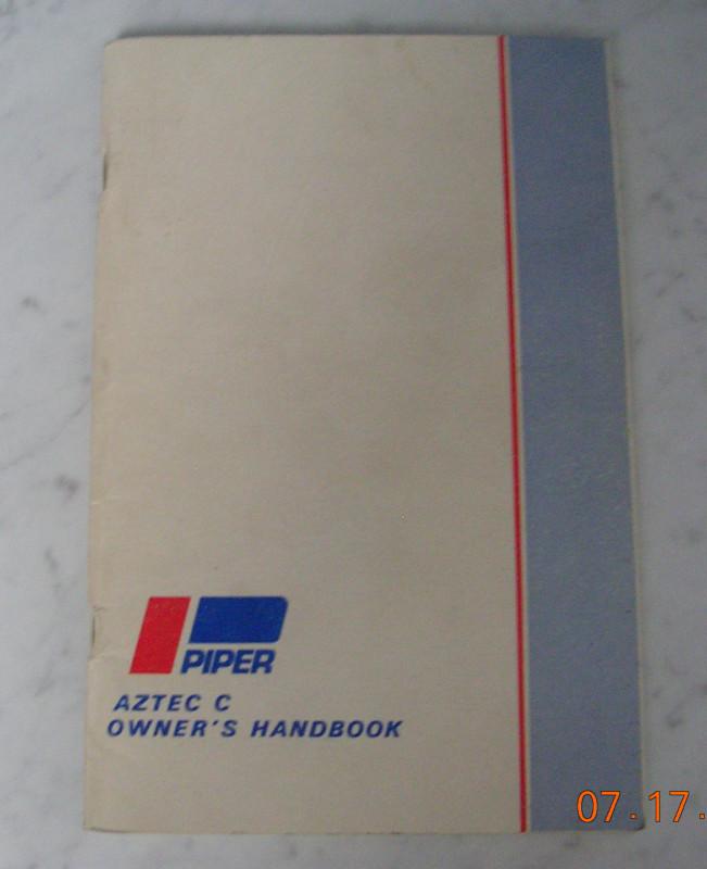 Piper aztec c owner's handbook