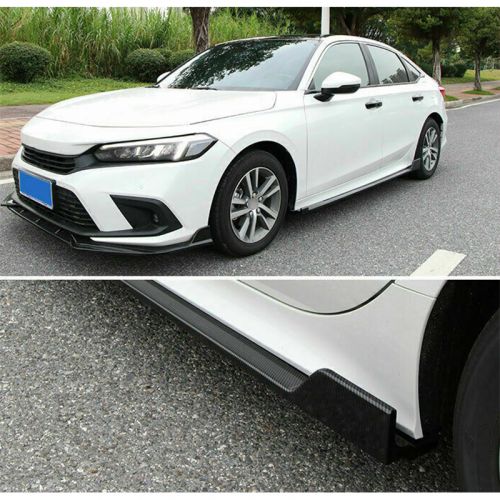 2x For Honda Civic 2022-23 Carbon ABS Side Skirt Extension Spoiler Lip Splitter, US $378.88, image 2