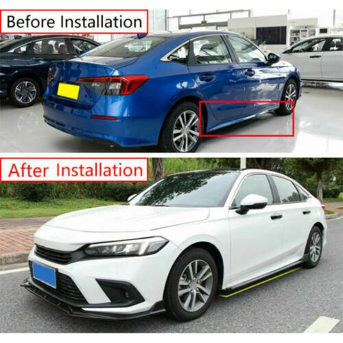 2x For Honda Civic 2022-23 Carbon ABS Side Skirt Extension Spoiler Lip Splitter, US $378.88, image 5