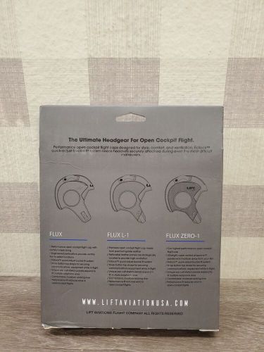 Lift aviation flux flight cap size xl black/blue - new ✅