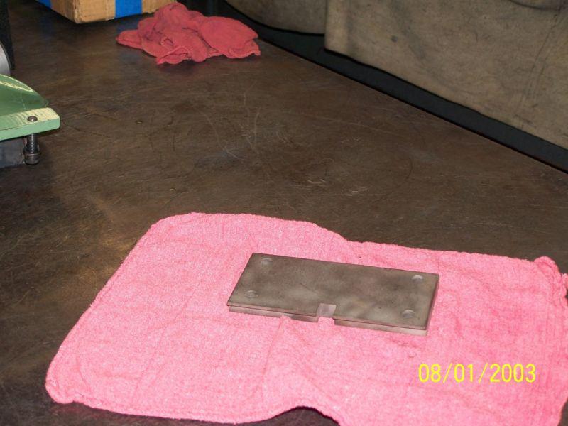 Sunnen cap grinder repair parts ,  mounting plate  crg-750 and later  models