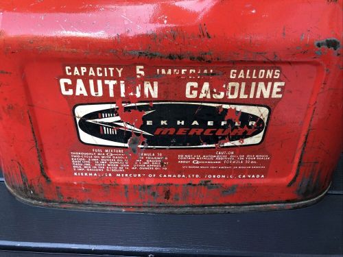Vintage KIEKHAEFER MERCURY 5 GALLON OUTBOARD GAS TANK CLEAN, C $90.00, image 7