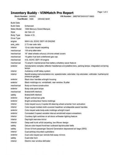 Steering Gear/Rack Power Steering ID Spa-kk Fits 97-02 CROWN VICTORIA 1705137, US $62.27, image 7