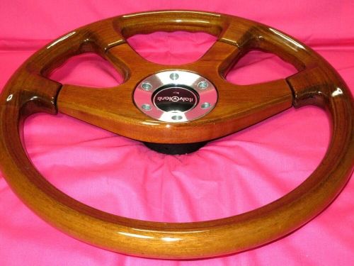 italvolanti Dolce 37cm Wood & Wood Pad Steering Wheel Horn Button, US $399.00, image 7