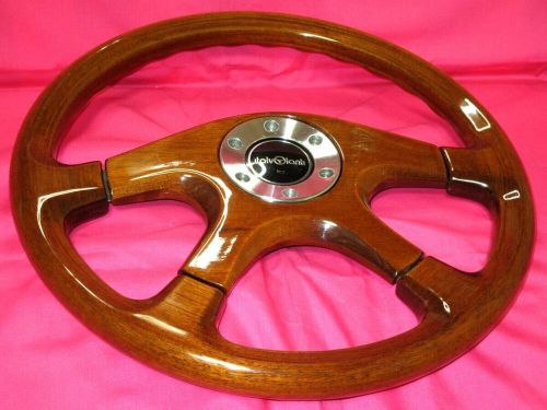 italvolanti Dolce 37cm Wood & Wood Pad Steering Wheel Horn Button, US $399.00, image 10